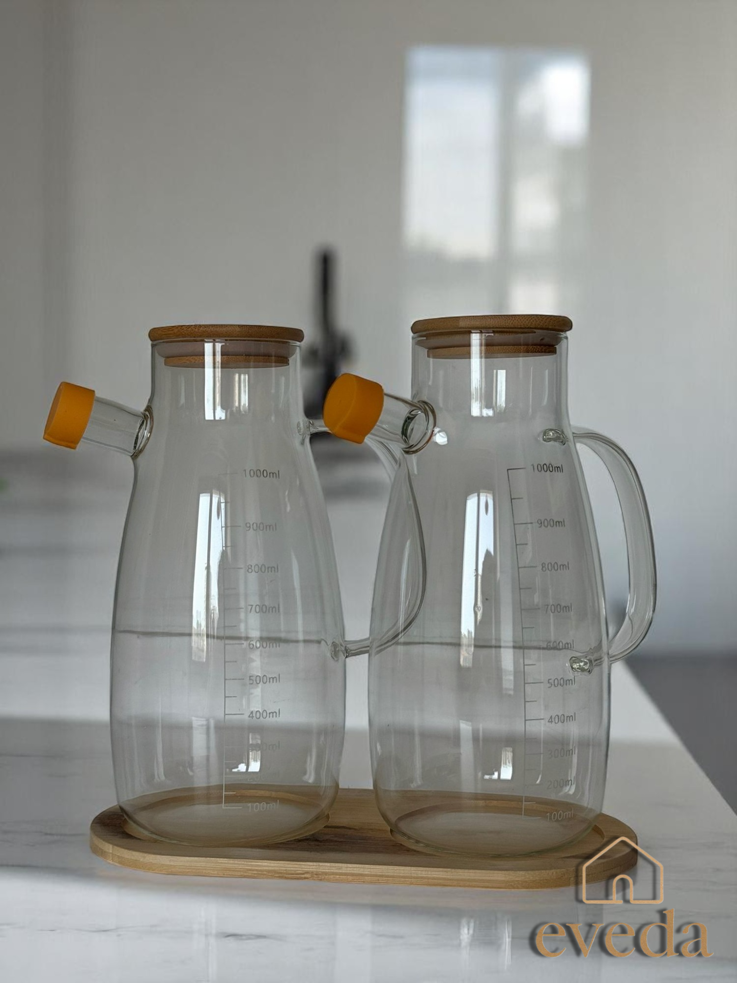 Eveda Yağdanlık İkili 1000 ML